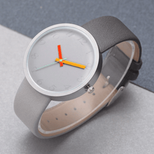将图片加载到图库查看器,Modern Women Watch Gray Contrast Quartz Watch For Watch Lovers Unisex Casual Modern Style