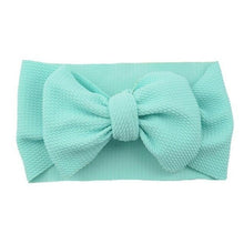 Load image into Gallery viewer, Fashion Trend Big Modern Baby Bow Accessories For Toddler Girls In Solid Bow Hairband Stretch Turban Knot Head Wrap Color for Kids