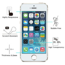 将图片加载到图库查看器,3D full Cover Tempered Glass protection For iphone 5 5S SE 2016 Screen Protector For iPhone 5S SE 5C Glass Protective Film Shatterproof Scratchproof Premium Tempered Glass Screen Protector for iPhone