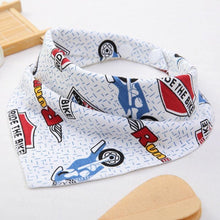 Load image into Gallery viewer, Baby Bibs Cute Cartoon Pattern bib Burp Cloths Saliva Towel Cotton Infant Burp Cloths Bib For Kids