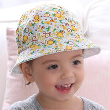 Load image into Gallery viewer, Modern Baby Girls Sun Hat Cotton Baby Hat Kids Child Cap Bowknot Flower Print Bucket Hat Double Sided