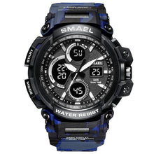 Load image into Gallery viewer, Red Modern Sport Waterproof 50M Men Watches With LED Digital Display In Military Armi Relogio Masculino Style
