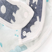 Load image into Gallery viewer, Two sides 100% Cotton Gauze Baby Bibs 6 Layers All Seasons Infant Unisex Clothing Accessories Bibs For Baby and Kids