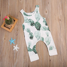 将图片加载到图库查看器,New Infant Baby Girl Boy Cactus Printed Romper Sleeveless Jumpsuit Playsuit Outfit For Girls And Boys In Modern Style