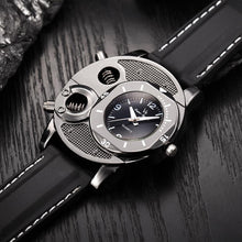 Load image into Gallery viewer, Men Watch With Hardlex Glass and Leather High Quality Band Modern Luxury Style Unique Design Perfect Gift