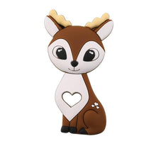Load image into Gallery viewer, Silicone Teethers Food Grade Tiny Rod Teething Baby Shower Gifts Cartoon Animals Teether Let's Make 1pc