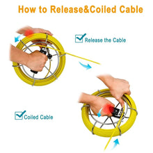 Load image into Gallery viewer, SYANSPAN 30 40 60M Customized Cable Pipe Inspection Video Camera,Drain Sewer Pipeline Industrial Endoscope System Cables