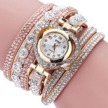 Load image into Gallery viewer, Luxury Crystal Vintage Rhinestone Bracelet Quartz Watch Womens Watch For Female and Girls