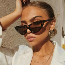 Load image into Gallery viewer, Luxury Modern Cat Eye Fashion Retro Classic Lady and Woman Sunglasses With Triange Frame With UV 400 Protection