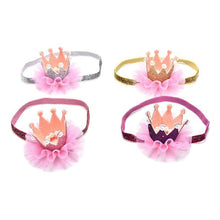 将图片加载到图库查看器,Luxury Modern Crown Headband Gold Princess Crown Photo Props For New Born Baby Girl Birthday