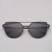 Load image into Gallery viewer, NEW Stevvex Designer Cat eye Sunglasses For Women and Ladies in Vintage Metal Reflective Glasse Mirror Retro Oculos De Sol Gafas Style With UV 400 Protection