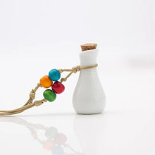 Load image into Gallery viewer, Cute perfume bottle necklace women's ceramic classic necklaces & Pendants DIY handmade necklace for women Gift #1199