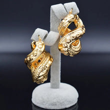 Load image into Gallery viewer, Sunny Jewelry Big Hoop Earrings Pendant Necklace Women's Copper Cross Number Eight Trendy New Arrivals Jewelry Sets For Party