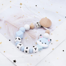 Load image into Gallery viewer, Modern Handmade Pacifier Personalize Silicone Beads Binky Clip Pacifier Chain Chew Baby Teether Toys For Baby