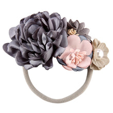 将图片加载到图库查看器,Modern Fashion Floral Headband Newborn Baby Elastic Hairbands Pearl Fresh Style Bow Knot For Girls