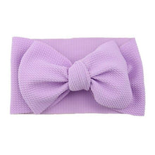Load image into Gallery viewer, Fashion Trend Big Modern Baby Bow Accessories For Toddler Girls In Solid Bow Hairband Stretch Turban Knot Head Wrap Color for Kids