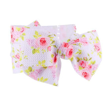 Load image into Gallery viewer, Handmade Bow Flowers Baby Headbands Printed Bowknot Elastic Baby Turban Newborn Hair Accessories For Baby Girls