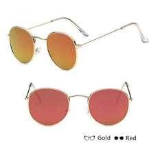 Load image into Gallery viewer, Leon Elegant Unisex Woman and Man Classic Round Sunglasses Designer Glasses Lady Round Luxury Retro Sunglasses With Vintage Mirror Oculos De Sol Gafas