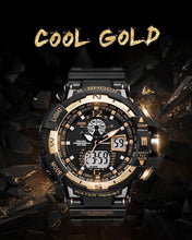 将图片加载到图库查看器,NEW Modern RED Sport Watch For Men and Woman With LED Digital Quartz Display Men's Top Brand Luxury Digital-watch Relogio Masculino In Army Military Popular Design Waterproof 50M