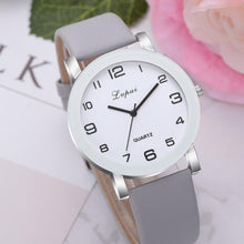 将图片加载到图库查看器,Woman's Watch Fashion Simple White Quartz Wristwatches Sport Leather Band Casual Ladies Watches For Women and Girls