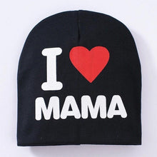 Load image into Gallery viewer, Baby " I Love mama , i love papa" Cap Children Cap Kids Solid Baby Beanie Hat Fashion Ears Straw In Modern New Design