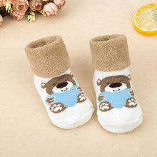 将图片加载到图库查看器,1 Pair Newborn Cotton Striped Warm Slippers Socks For Baby Girls And Boys Very Comfortable And Soft Material