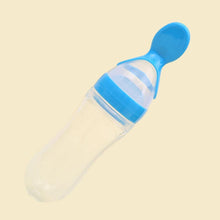 Load image into Gallery viewer, Safety Infant Baby Silicone Feeding With Spoon Feeder Food Rice Cereal Bottle For Best Gift For Kids and Baby