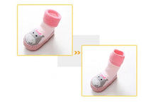 Load image into Gallery viewer, Baby Warm Stretchy Booties Sock With Rubber Soles For Newborn Baby Girl And Boy Socks Slipper