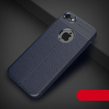 Load image into Gallery viewer, Soft Silicone Leather Flexible Back Cover for iPhone 6 Shockproof Case For iPhone Case Luxury Leather Soft For iPhone 5s Cover Luxury Men Black Business Case For Iphone