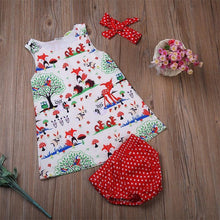 将图片加载到图库查看器,Summer Baby Girl Clothes Toddler Floral Headband Cartoon Dress Dot Shorts Outfits Clothes set 0-24M For Baby Girls With Bow