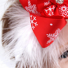 Load image into Gallery viewer, Christmas Baby Girl Headband Hair Accessories Cloth Tie Newborn Headwear Ribbon Bow For Girls