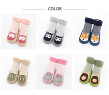 Load image into Gallery viewer, Baby Warm Stretchy Booties Sock With Rubber Soles For Newborn Baby Girl And Boy Socks Slipper