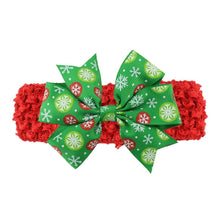 Load image into Gallery viewer, Baby Headband Ribbon Toddler Hair Accessories Girl Newborn Bow Christmas Headwear headwrap