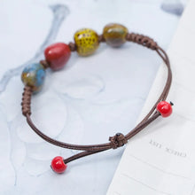 Load image into Gallery viewer, Love stone women's ceramic bracelet Female hand-woven couple small wholesale jewelry #5347
