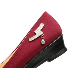 将图片加载到图库查看器,Women Ballet Wedges Shoes Female for Work Cloth Shoes Women Sweet Loafers Slip On Women's Wedges Shoes Oversize New Boat Shoes