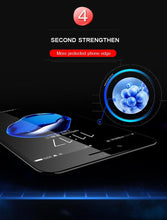 Load image into Gallery viewer, 5D Curved 9H Tempered Glass For iPhone X XR XS 11 12 13 14 Pro Max 6 6S 7 8 Plus SE Mini Full Cover Screen Protector Film 9H Hardness Bubble Free Easy Installation Screen Protective Film