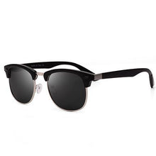 将图片加载到图库查看器,Popular Retro New Polarized Men's Sunglasses UV400 Square Half Metal Frame Ladies Sunglasses Brand Design Glasses Driving Sunglasses