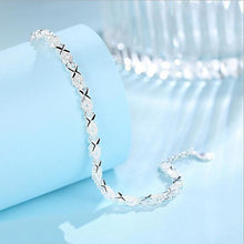 将图片加载到图库查看器,Top Quality Elegant 925 Sterling Silver Luxury Bracelets For Women Wedding Accessories Lady Fashion Zircon Geometric Bracelet Girl Gift