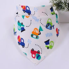 将图片加载到图库查看器,Cute Breathable Bibs Baby Feeding Cartoon Printing Super Absorbent Triangle Scarf Bib Cotton For Newborn Infant Girls And Boys