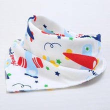 将图片加载到图库查看器,Cute Breathable Bibs Baby Feeding Cartoon Printing Super Absorbent Triangle Scarf Bib Cotton For Newborn Infant Girls And Boys