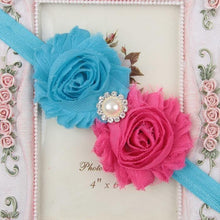 Load image into Gallery viewer, Handmade Flower Newborn Headwear Head Wrap Band Hairband Gift Toddlers For Baby Girls