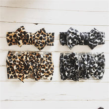 Load image into Gallery viewer, Modern Baby Headband Bow for Girl Leopard Headbands for Newborn Toddler Turban Baby Hair Accessories Design