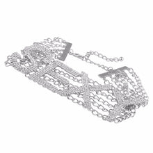 将图片加载到图库查看器,Rhinestone Choker Necklace Luxury Fashion Crystal Jewellery Sexy Word Chocker Bling Glam Sparkly Women's Jewelry Accessories