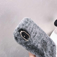 Load image into Gallery viewer, Fashion Lady Gift Case for iPhone 14 13 12 XS Max XR X 11 Pro Max SE Furry fluffy Warm Cover for iPhone 6 7 8 Plus Phone Case Fashion Fluffy Fur Protective Back Cover