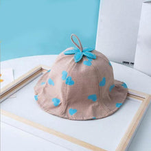 将图片加载到图库查看器,Baby Sun Hat Heart Print Baby Boy/Girl Hat Outdoor Kids Bucket Hat Children Hat Baby Beach Caps Beanie For Girls