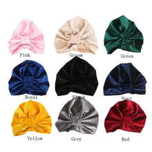 将图片加载到图库查看器,New Modern Baby Hat for Girls Autumn Winter Baby Cap Turban Great for Photography Props Elastic Infant Design