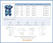 Load image into Gallery viewer, Summer Newborn Fashion Boy and Girls Printed Flower Short-sleeved Romper / jumpsuit For Kids