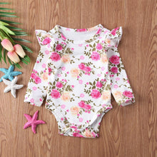 将图片加载到图库查看器,Toddler Infant Newborn Baby Girls Kids Long Butterfly Sleeve Romper Outfits Playsuit Jumpsuit