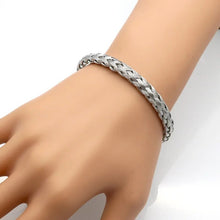Load image into Gallery viewer, New Arrival Fashion Cuff Bangles Jewelry Women's Stainless Steel Weave Simple Style Gold Colour Bracelets For Women Jewelry