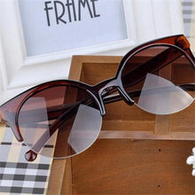 Load image into Gallery viewer, New Luxury Modern Fashion Retro Designer Super Round Circle Glasses With Cat Eye Women's Sunglasses With UV400 Protection